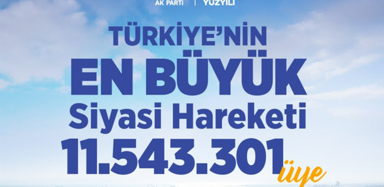 AK Parti’nin üye sayısı 11,5 milyonu aştı – Birlik Haber Ajansı