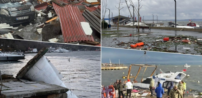 İstanbul’u fırtına vurdu: 45 ağaç devrildi, 89 çatı uçtu – Birlik Haber Ajansı